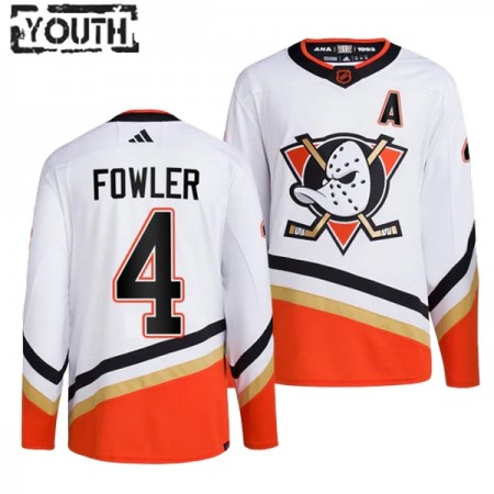Lapsille NHL Anaheim Ducks Pelipaita cam fowler Adidas 2022-23 Reverse Retro 2.0 Valkoinen Authentic